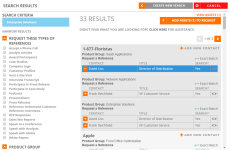 Add Reference Search Results dialog